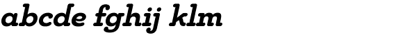 Chennai Slab Bold Oblique Font LOWERCASE