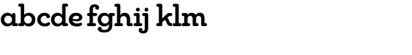 Chennai Slab Medium Font LOWERCASE