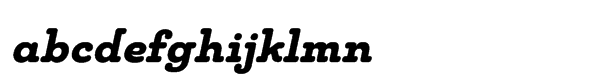 Chennai Slab Std Black Oblique Font LOWERCASE