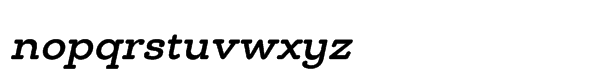 Chennai Slab Std Medium Oblique Font LOWERCASE