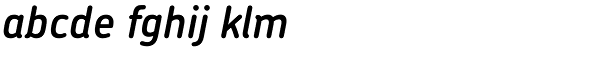 Chevin Demi Bold Italic Font LOWERCASE