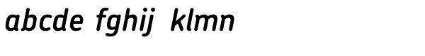 Chevin Pro DemiBold Italic Font LOWERCASE