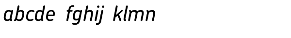 Chevin Pro Medium Italic Font LOWERCASE