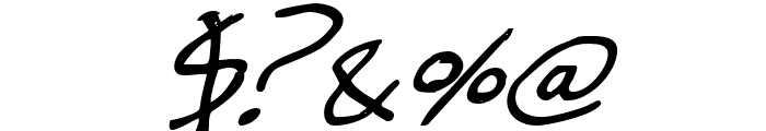 Cheyenne Hand Bold Italic Font OTHER CHARS