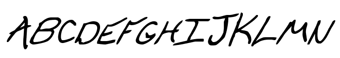 Cheyenne Hand Bold Italic Font UPPERCASE