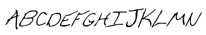Cheyenne Hand Italic Font UPPERCASE