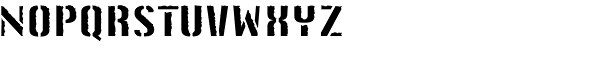 Chico Stencil EF Regular Rough Font UPPERCASE