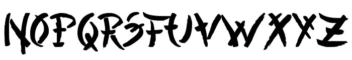 Chinese Asian Style Font UPPERCASE