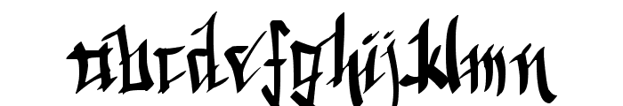 Chinese Calligraphy Font LOWERCASE