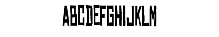 Chinese Rocks Regular Condensed Font UPPERCASE