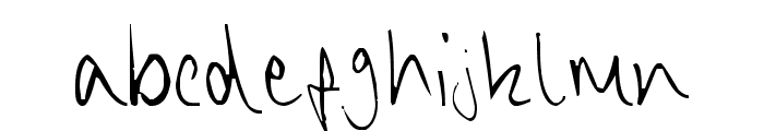 Chippy Handwriting Font LOWERCASE