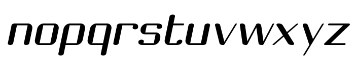 Choktoff Oblique Font LOWERCASE