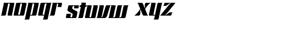 Chopper-Italic Font LOWERCASE