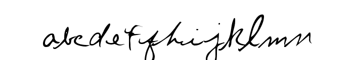 Chris's Handwriting Font LOWERCASE