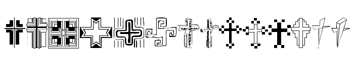 Christian Crosses II Font UPPERCASE