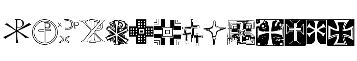 Christian Crosses II Font LOWERCASE