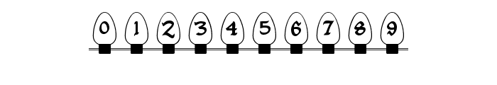 Christmas Lights Indoor Font OTHER CHARS