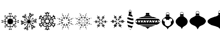 Christmas Mouse Font LOWERCASE