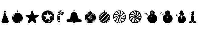 Christmas Shapes Font LOWERCASE