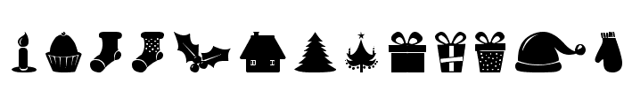 Christmas Shapes Font LOWERCASE