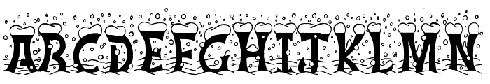 Christmas Snow Font UPPERCASE