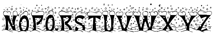 Christmas Snow Font UPPERCASE