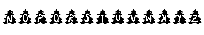 Christmas-Tree Font UPPERCASE