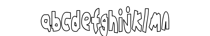 Chunkmuffin Hollow Font LOWERCASE