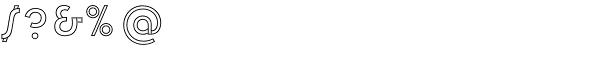 Churchward Design Outline Font OTHER CHARS