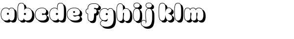 Churchward Marianna Shadow Font LOWERCASE