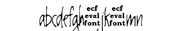 chester eval Font LOWERCASE