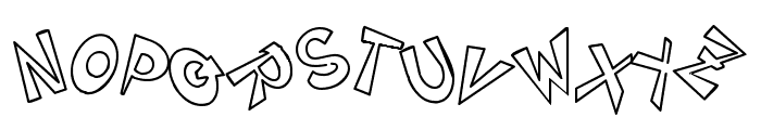 CIRCLINEcrazyjumped  outline Font UPPERCASE
