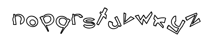 CIRCLINEcrazyjumped  outline Font LOWERCASE