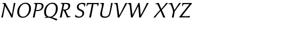 Cicero-Italic Font UPPERCASE