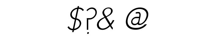 Cicle Fina Italic Font OTHER CHARS