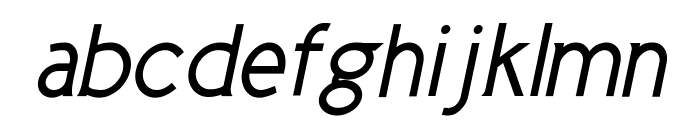 Cicle Gordita Italic Font LOWERCASE