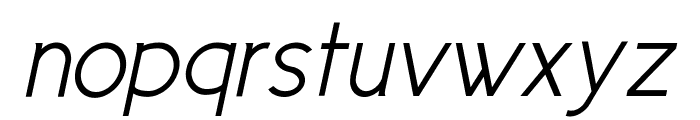 Cicle Semi Italic Font LOWERCASE
