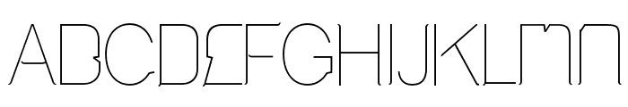 Cinga UltraLight Font LOWERCASE