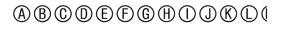 Circle Frame™ Font UPPERCASE