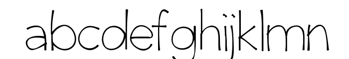 ClaphappyLight Font LOWERCASE