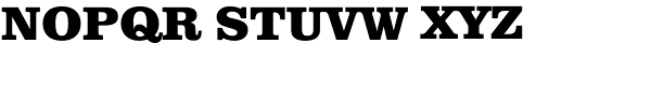 Clarendon Black Font UPPERCASE