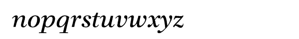 Claridge Italic Font LOWERCASE