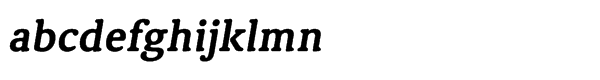 Classic Blur Std Bold Italic Font LOWERCASE