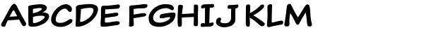 Classic Comic Font LOWERCASE
