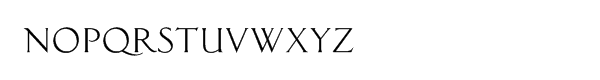 Classic Roman Font LOWERCASE