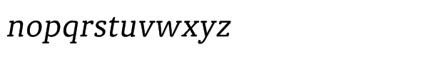 Classic Round Std Italic Font LOWERCASE