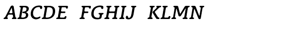 Classic XtraRound Medium Italic Font UPPERCASE