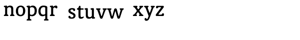 Classic XtraRound Medium Font LOWERCASE