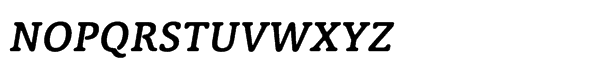 Classic XtraRound Std Demi Italic Font UPPERCASE