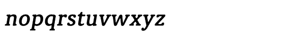 Classic XtraRound Std Demi Italic Font LOWERCASE